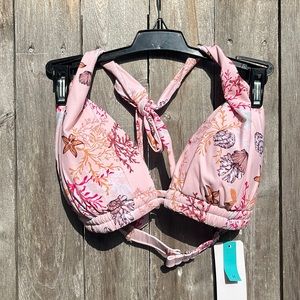 Sunsets California Sea Siren Marilyn Bikini Top,Size Medium,NWT